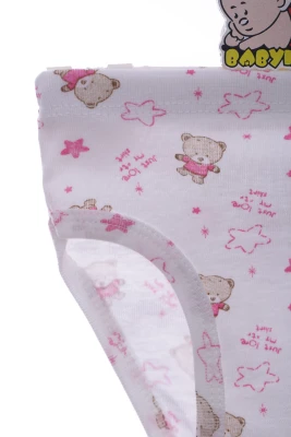 Майка з трусами для дівчинки трикотажні рожевий ведмедик