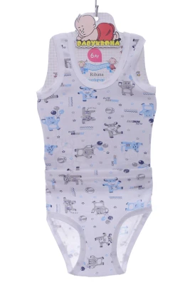 Майка з трусами для хлопчика трикотажні синій