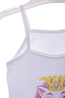 Майка з трусами для дівчинки трикотажні рожевий котик