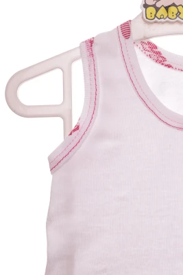 Майка з трусами для дівчинки трикотажні рожеві flowers