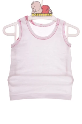 Майка з трусами для дівчинки трикотажні рожеві flowers