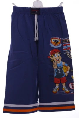 Бриджі для хлопчика трикотажні баскетбол синій