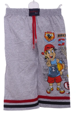 Бриджі для хлопчика трикотажні баскетбол сірий