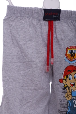 Бриджі для хлопчика трикотажні баскетбол сірий