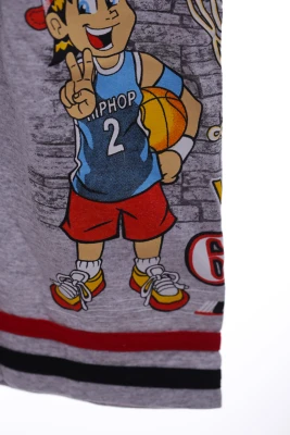 Бриджі для хлопчика трикотажні баскетбол сірий