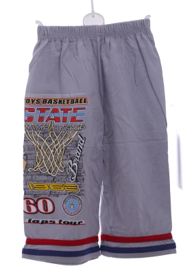 Бриджі для хлопчика трикотажні баскетбол сірий