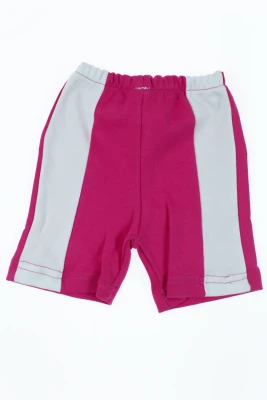 Шорти з футболкою для дівчинки трикотажний малиновий зайчик