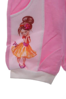 Шорти трикотажні для дівчинки з дівчинкою рожевий