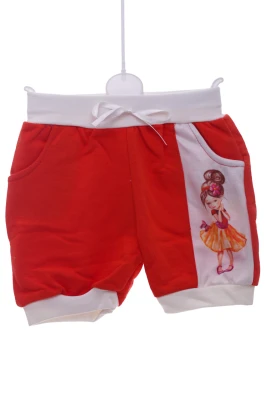 Шорти трикотажні для дівчинки з дівчинкою червоний