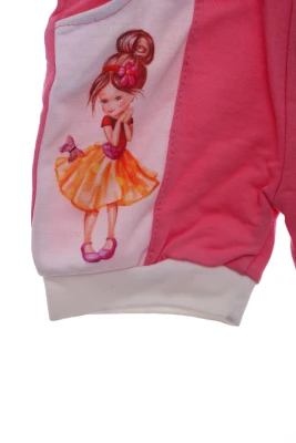 Шорти трикотажні для дівчинки з дівчинкою рожевий