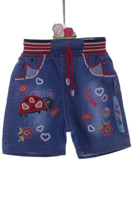 Шорти джинсові для дівчинки сонечко блакитний