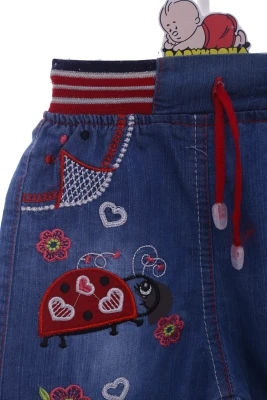 Шорти джинсові для дівчинки сонечко блакитний
