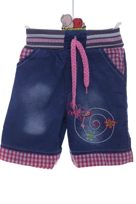 Бриджі джинсові для дівчинки метелик синій