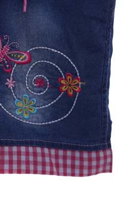 Бриджі джинсові для дівчинки метелик синій