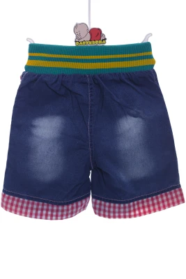 Бриджі джинсові для дівчинки з метеликом синій