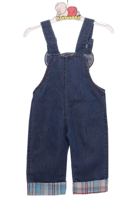 Джинсовий комбінезон для хлопчика Панда синій
