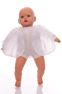 Сорочка з довгим рукавом трикотажна білий