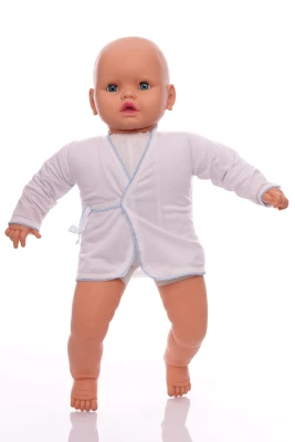 Сорочка з довгим рукавом трикотажна блакитний