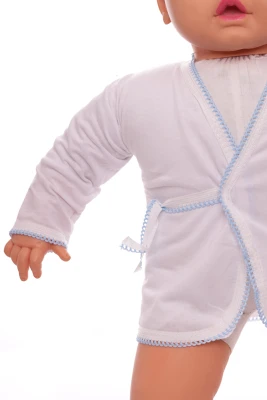 Сорочка з довгим рукавом трикотажна блакитний