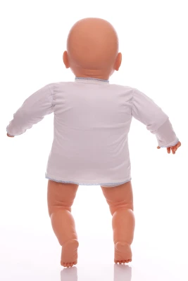 Сорочка з довгим рукавом трикотажна блакитний