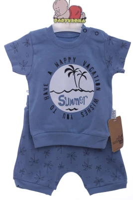Шорти з футболкою для хлопчика Summer блакитний