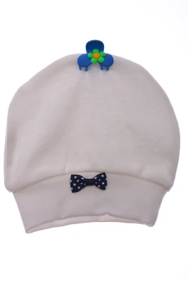 Пінетки та шапочка для хлопчика трикотажні синій