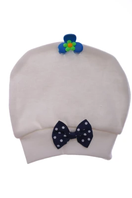 Пінетки та шапка для хлопчика трикотажні з короною синій