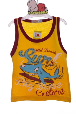 Майка для хлопчика трикотажна Sur жовта