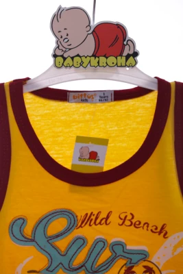 Майка для хлопчика трикотажна Sur жовта