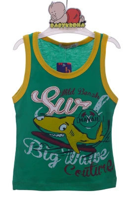 Майка для хлопчика трикотажна Sur зелена