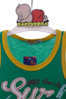 Майка для хлопчика трикотажна Sur зелена