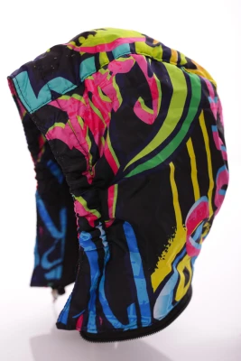 Куртка на трикотажі для дівчинки Babykroha з принтом графіті чорна