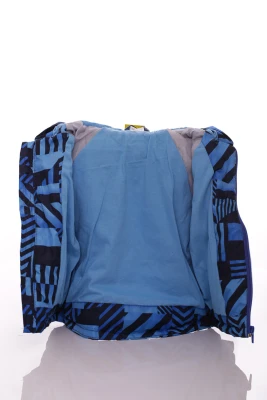 Куртка для хлопчика нуль на холлофайбері Babykroha з принтом синій абстракції