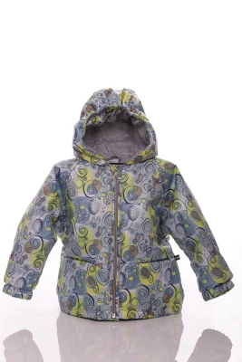 Куртка нуль на холлофайбері Babykroha з принтом галактики зелена