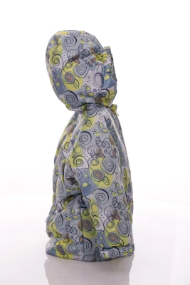 Куртка нуль на холлофайбері Babykroha з принтом галактики зелена