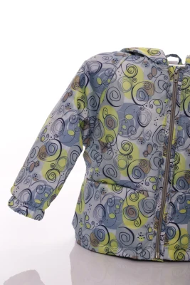 Куртка нуль на холлофайбері Babykroha з принтом галактики зелена