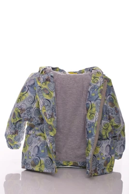 Куртка нуль на холлофайбері Babykroha з принтом галактики зелена