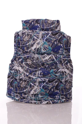 Жилетка на флісі для хлопчика з кишенями Babykroha з принтом зеленої павутинки