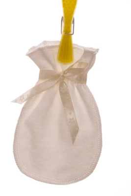 Хрестильний мішечок для волосся Babykroha молочний