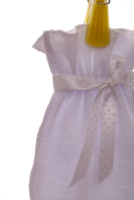 Хрестильний мішечок для волосся Babykroha білий