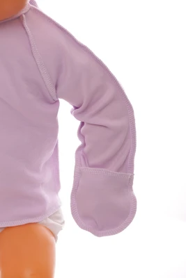 Сорочка з подряпинами для дівчинки інтерлок Babykroha фіолетова