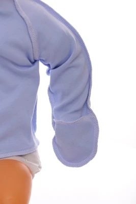 Сорочка з подряпинами для хлопчика інтерлок Babykroha блакитна