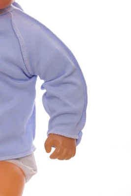 Сорочка з подряпинами для хлопчика інтерлок Babykroha блакитна