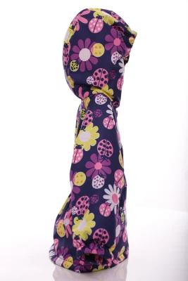 Куртка нуль для дівчинки на холлофайбері Babykroha з принтом сонечко синій