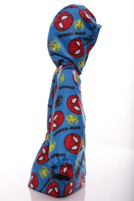 Куртка для хлопчика нуль на холлофайбері Babykroha з принтом Spider Man бірюзова