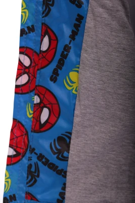 Куртка для хлопчика нуль на холлофайбері Babykroha з принтом Spider Man бірюзова