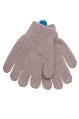 Рукавички в'язання однотонні сірі