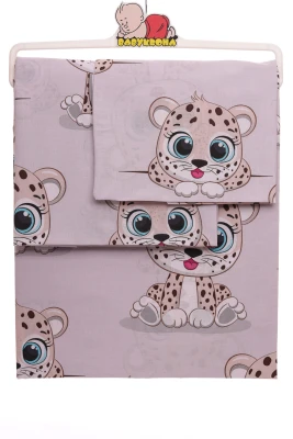 Постільна білизна бавовна з тигреням 135*100 см сіра