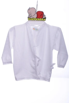 Сорочка трикотажна на зав'язках біла