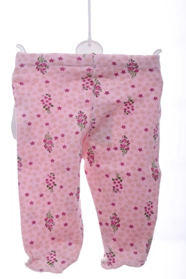 Повзунки для дівчинки трикотажні в рожеві квіточки